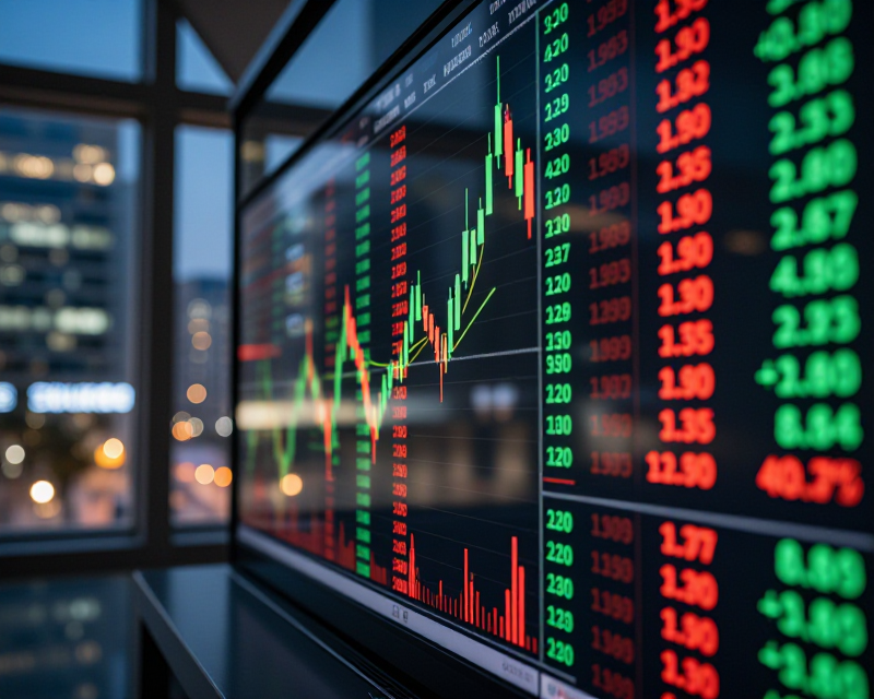 Digital Stock Market Display