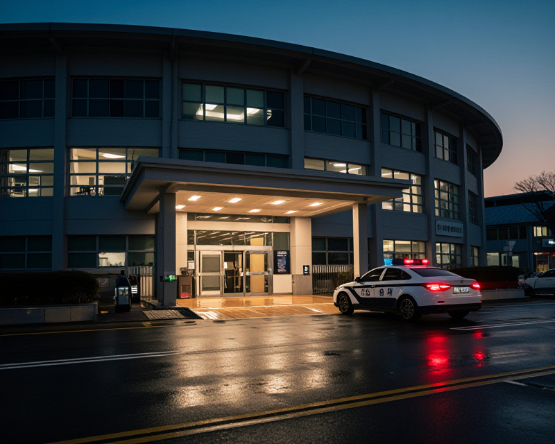 Atmospheric Seoul Stadium Entrance