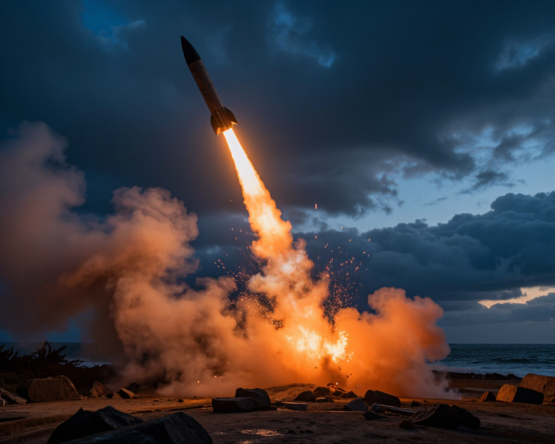Cinematic Missile Launch Atmosphere
