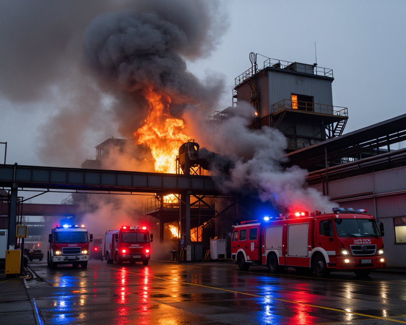 Emergency Scene at Bucheon Factory