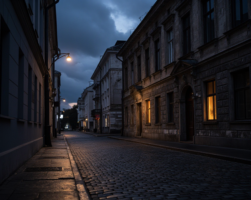 Cinematic atmosphere of a diplomatic setting in Ukraine