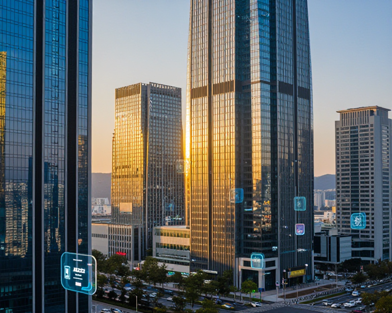 Modern Seoul News Concept