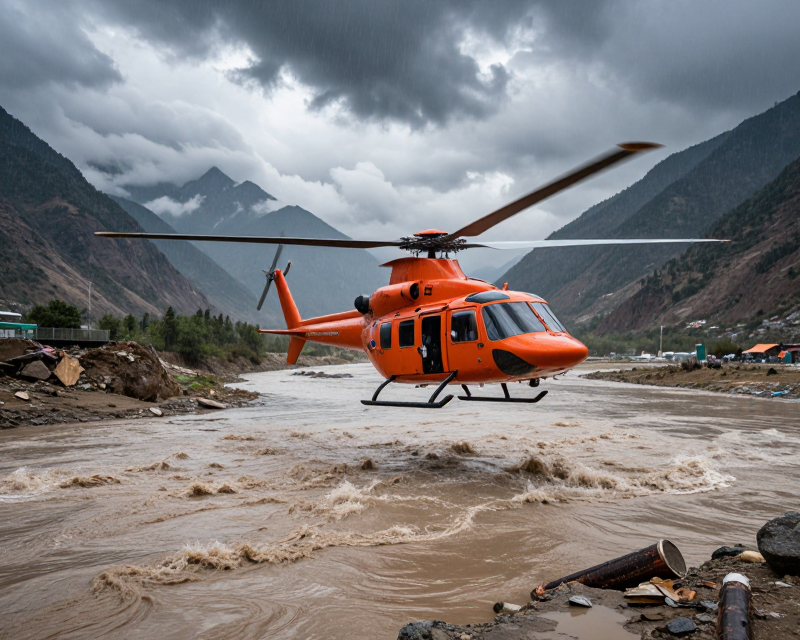 Nepal Flood Rescue Scene