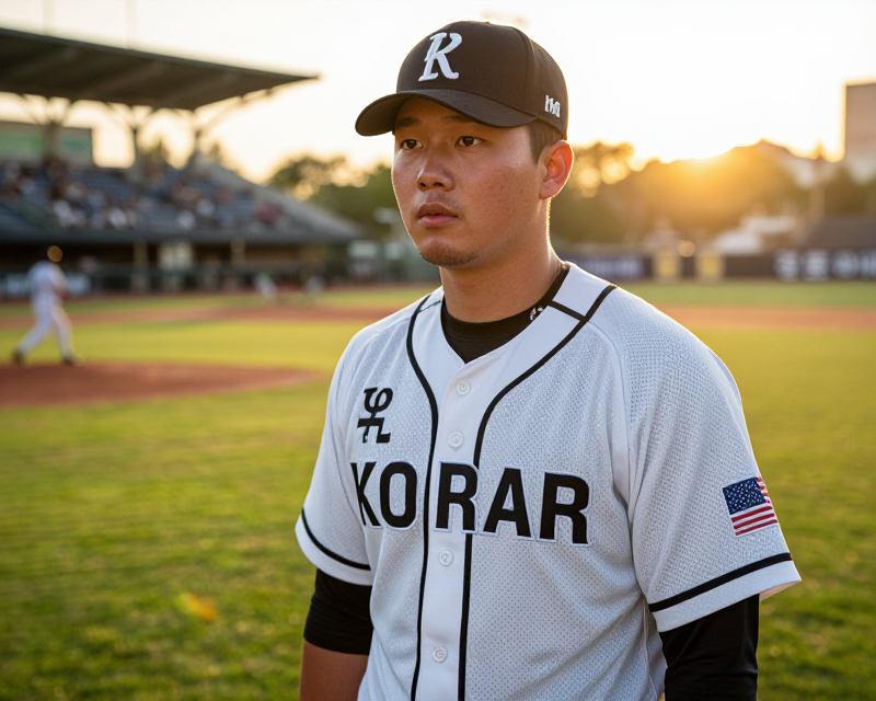Korean Baseball Player Focus