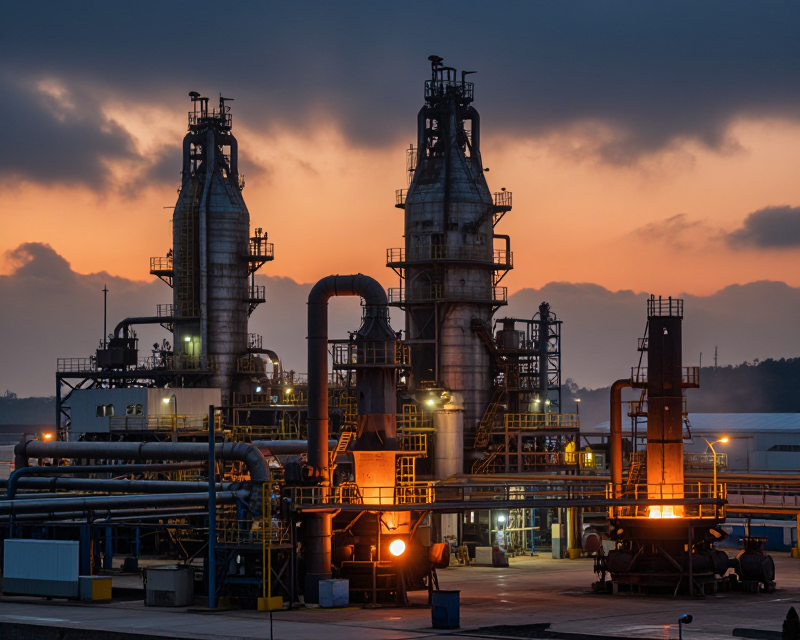Industrial Steel Plant Atmosphere