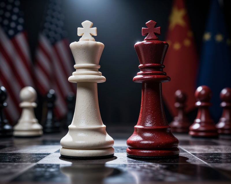 Diplomatic Tension Symbolism