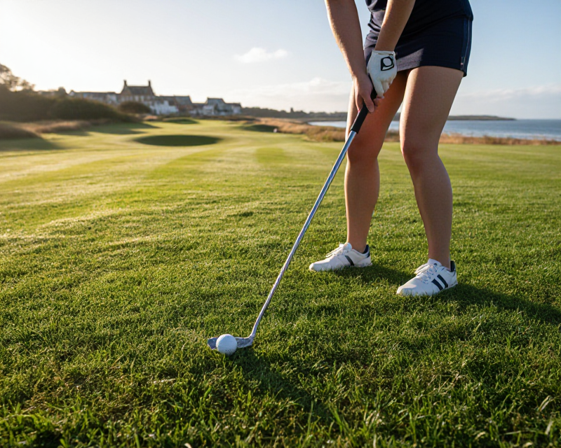 Professional Golfer on English Course
