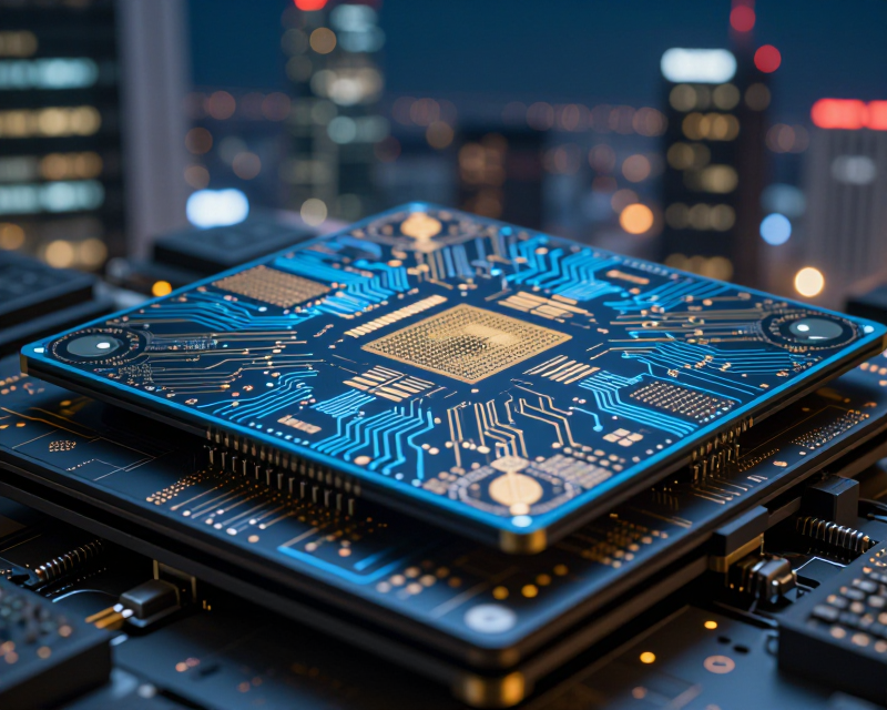 High-tech Semiconductor Glow